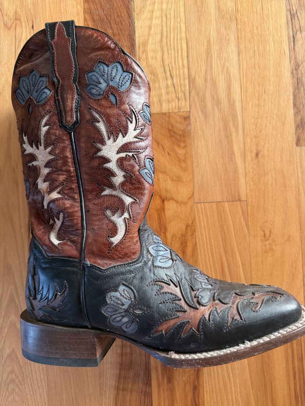 Dan Post Brown and Black Western Boot